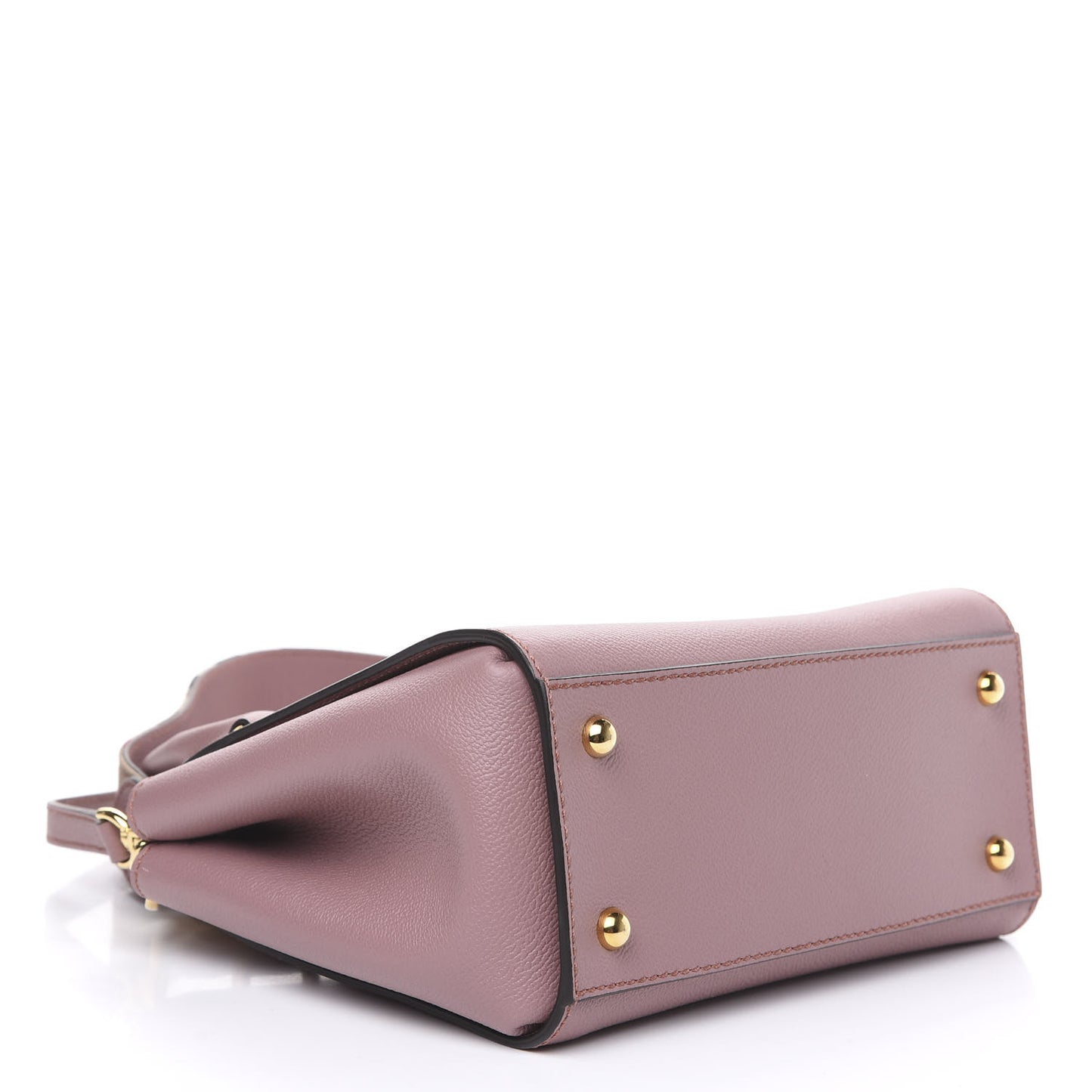 Soft Grain Calfskin Small Buckle Tote Dusty Pink