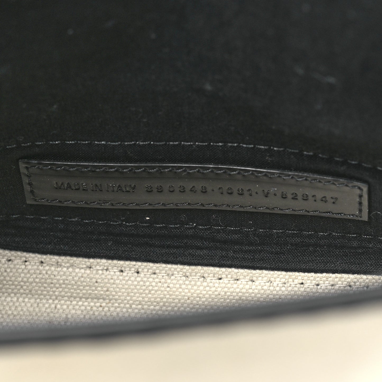 Cotton Canvas Calfskin Navy Cabas XS Natural Black