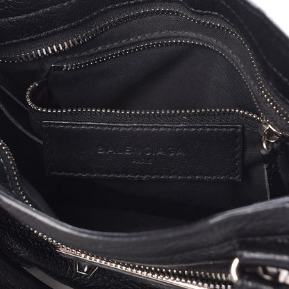 Balenciaga Chevre Silver Metallic Edge Hardware Mini City Black 7 of 8