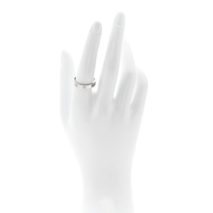 Cartier 18K White Gold 3.5mm LOVE Wedding Band Ring 57 8 2 of 6