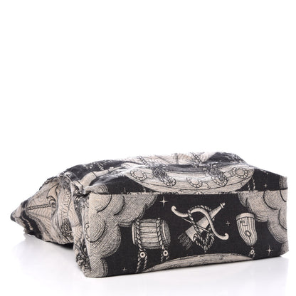 Gucci X JAYDE FISH Linen Garden Vertical Tote Black 4 of 8