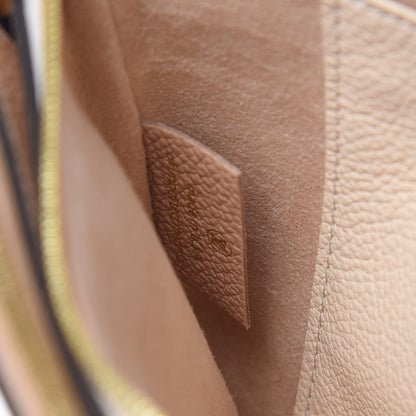 Louis Vuitton Empreinte Double Zip Pochette Beige Rose Creme 8 of 10