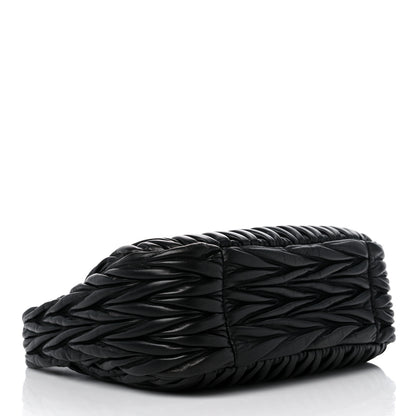 Miu Miu Nappa Matelasse Wander Large Hobo Black 4 of 8