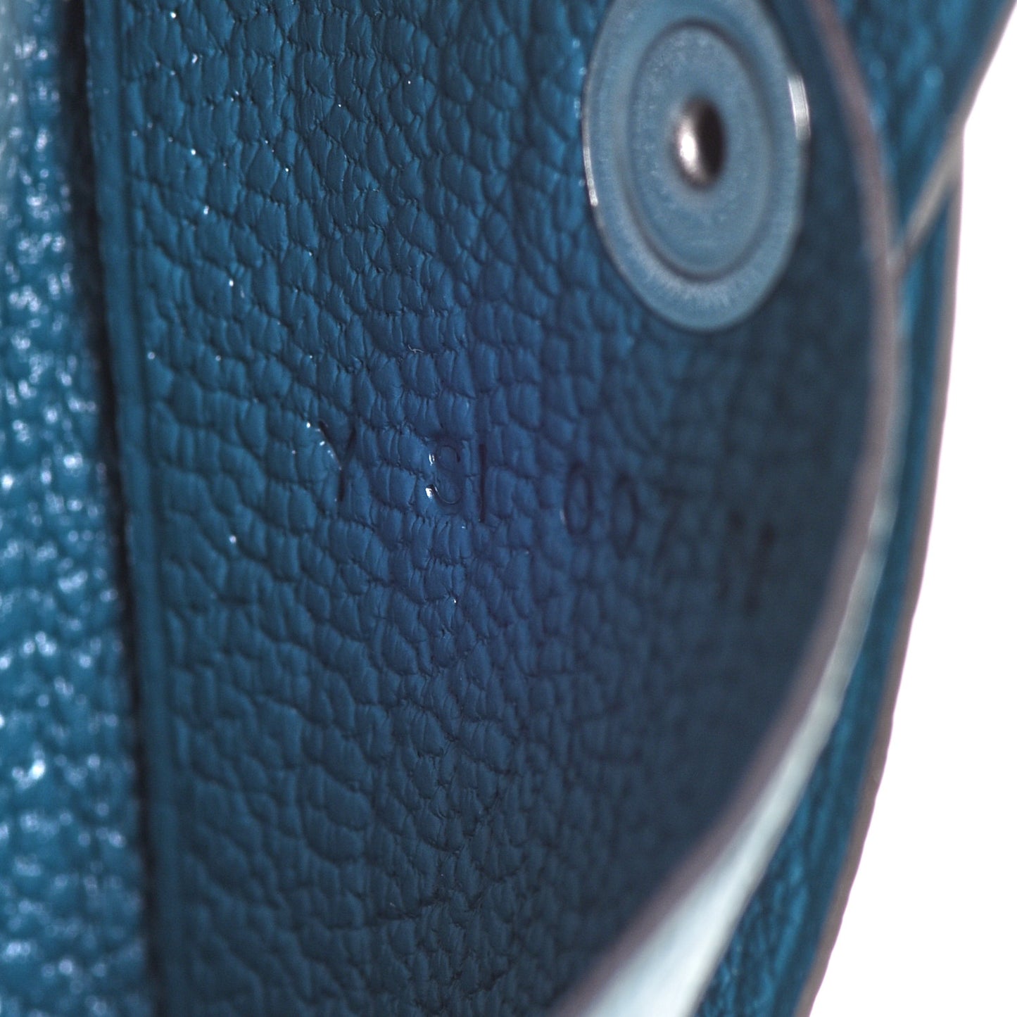 Chevre Mysore Calvi Card Case Vert Bosphore