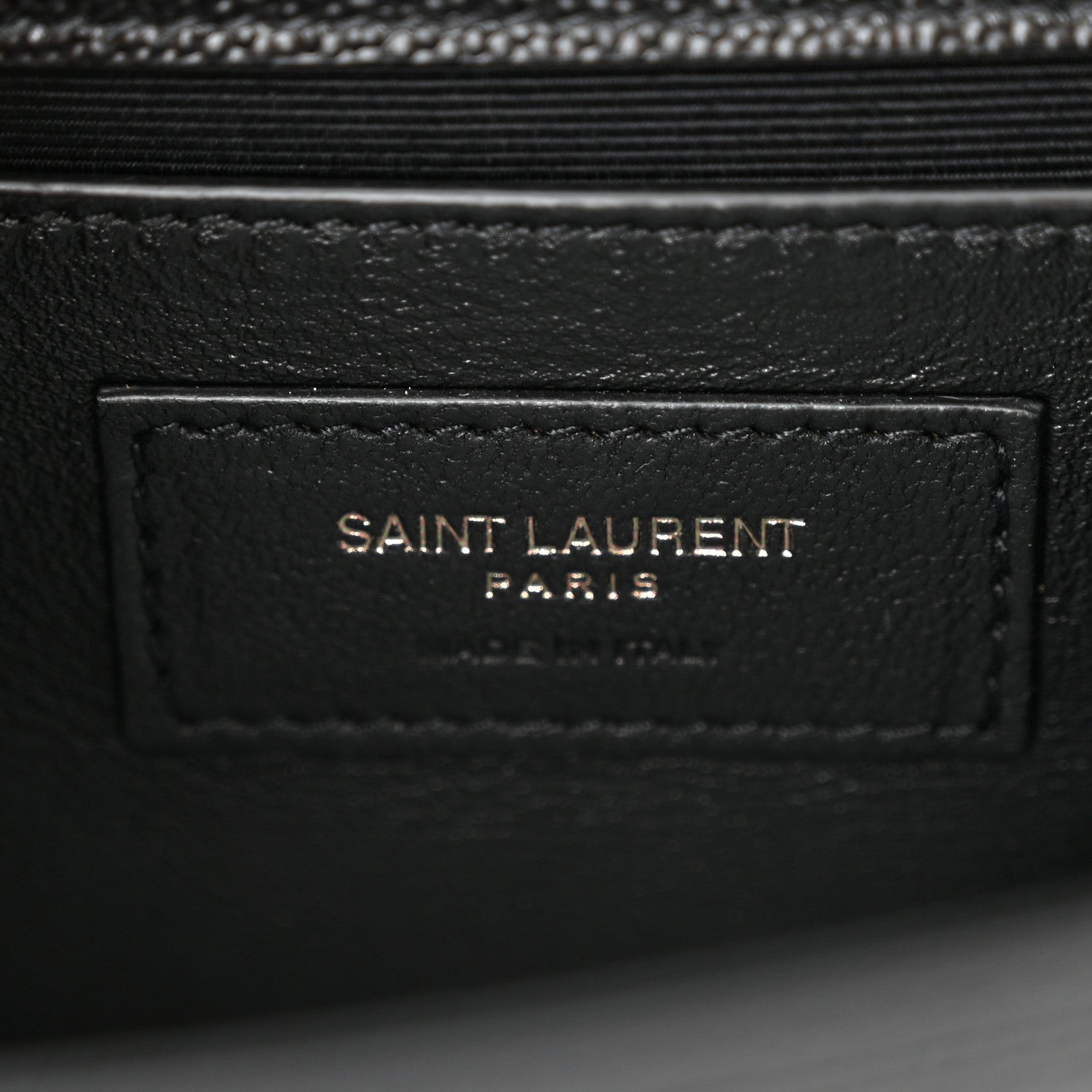 Saint Laurent Grain De Poudre Small Monogram Monochrome Kate Satchel Black 6 of 10