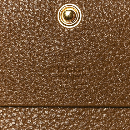 Gucci Grainy Calfskin Zumi Chain Card Case Wallet Friky Taupe 6 of 8