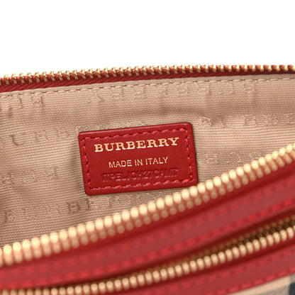 Burberry Haymarket Check Clutch Bag Red 6 of 6