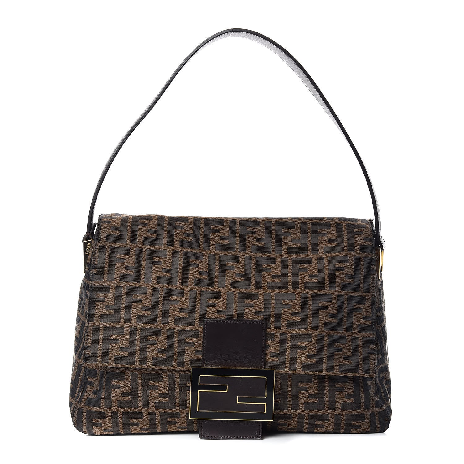 Fendi Zucca Big Forever Mama Baguette Tobacco 1 of 9