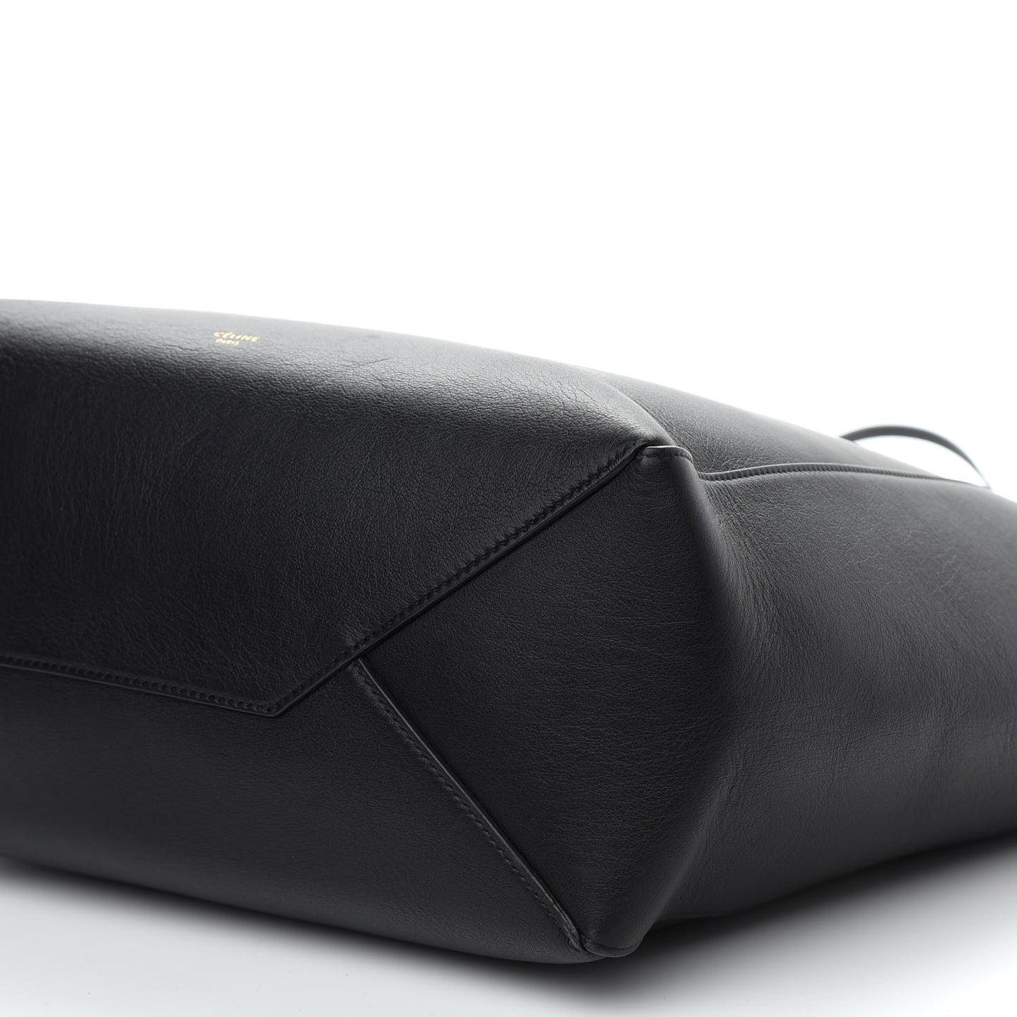 Calfskin Large Clasp Cabas Black