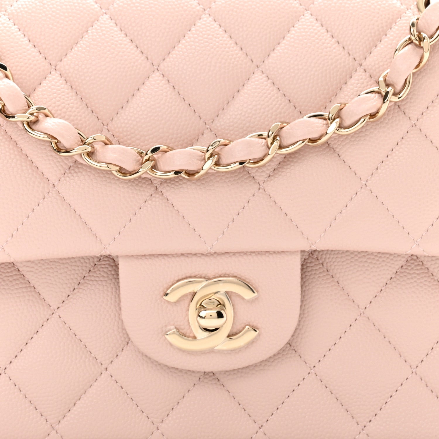 Chanel Caviar Quilted Small Double Flap Light Pink 7 of 10