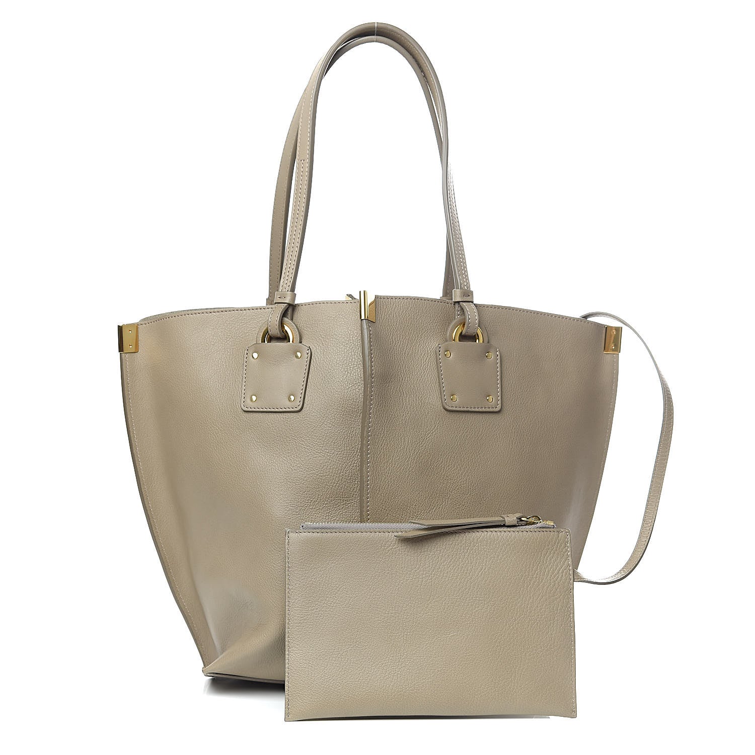 Chloe Smooth Calfskin Medium Vick Tote Motty Grey 1 of 12