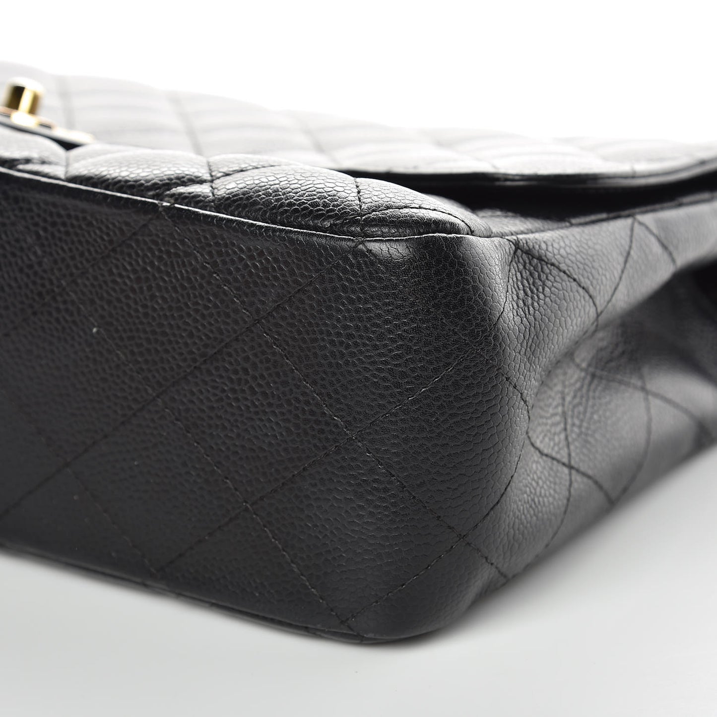Caviar Quilted Jumbo Single Flap Black