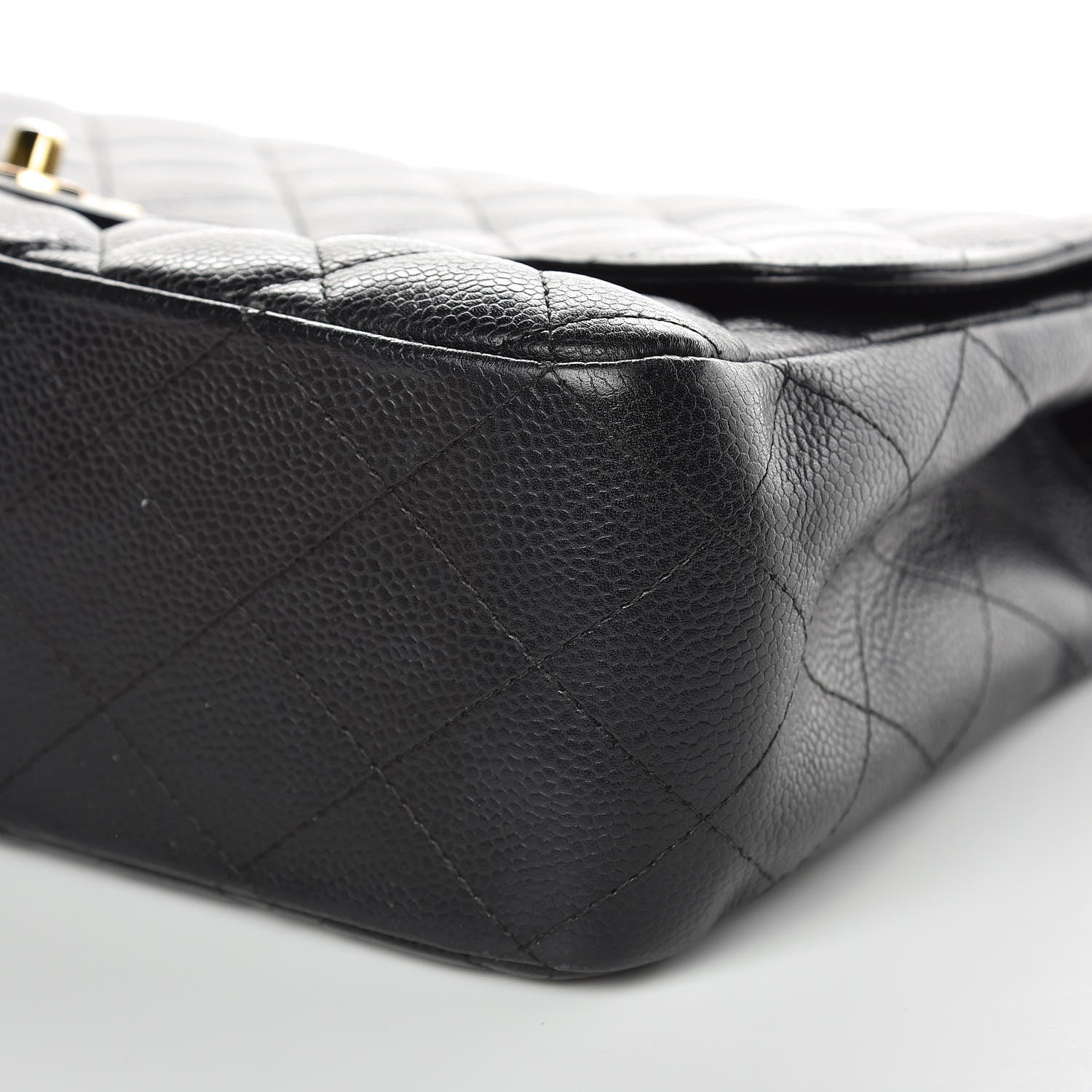 Chanel Caviar Quilted Jumbo Single Flap Black 11 of 16