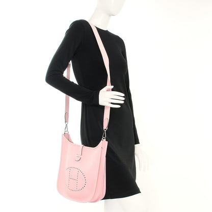 Hermes Taurillon Clemence Evelyne III PM Rose Sakura 2 of 7