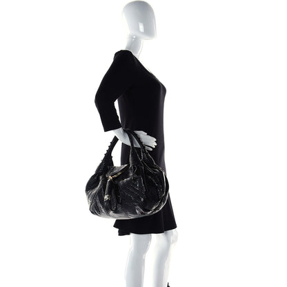 Chloe Calfskin Little Horses Embroidered Baroque Small Tess Bag Deep Forest 3 of 7