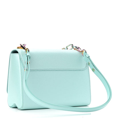 Louis Vuitton Iridescent Grained Calfskin Summer Splash Twist MM Blue 2 of 9