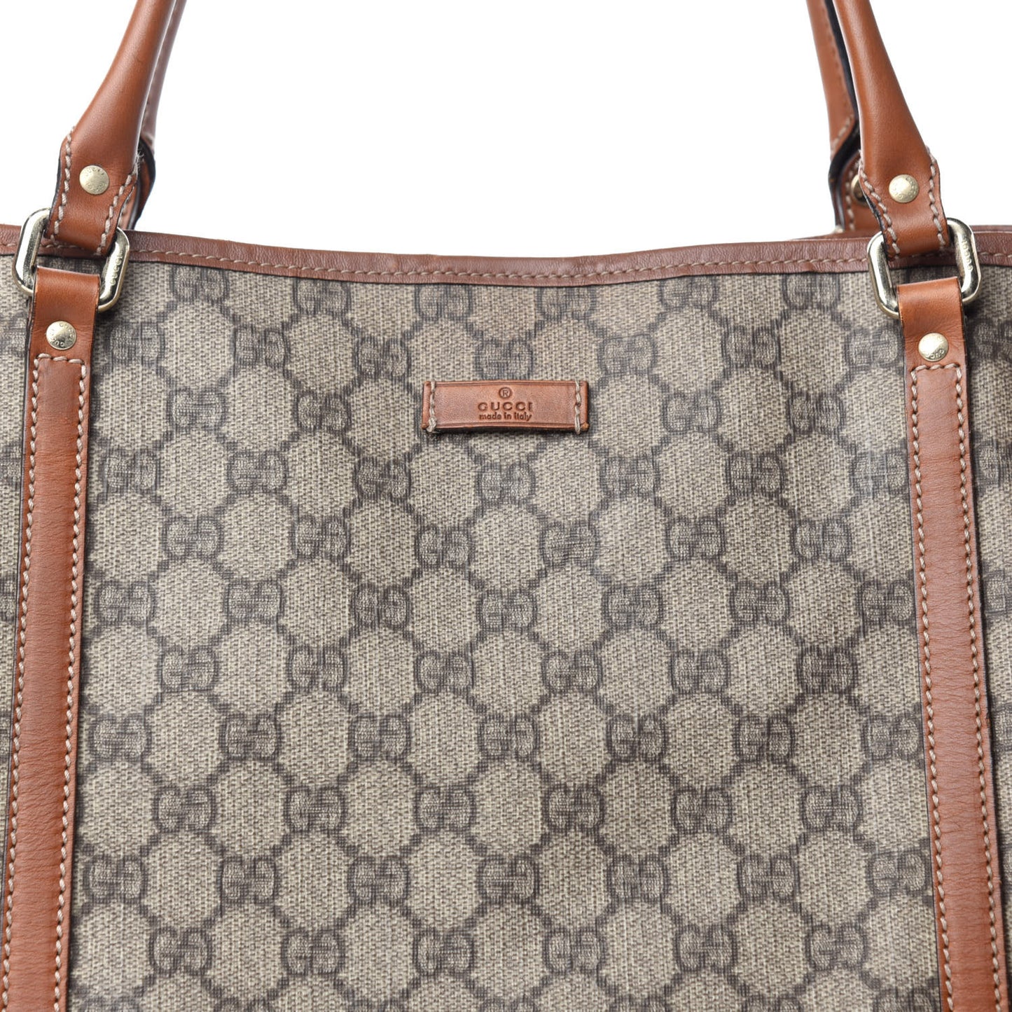 GG Plus Monogram Large Joy Tote Brown