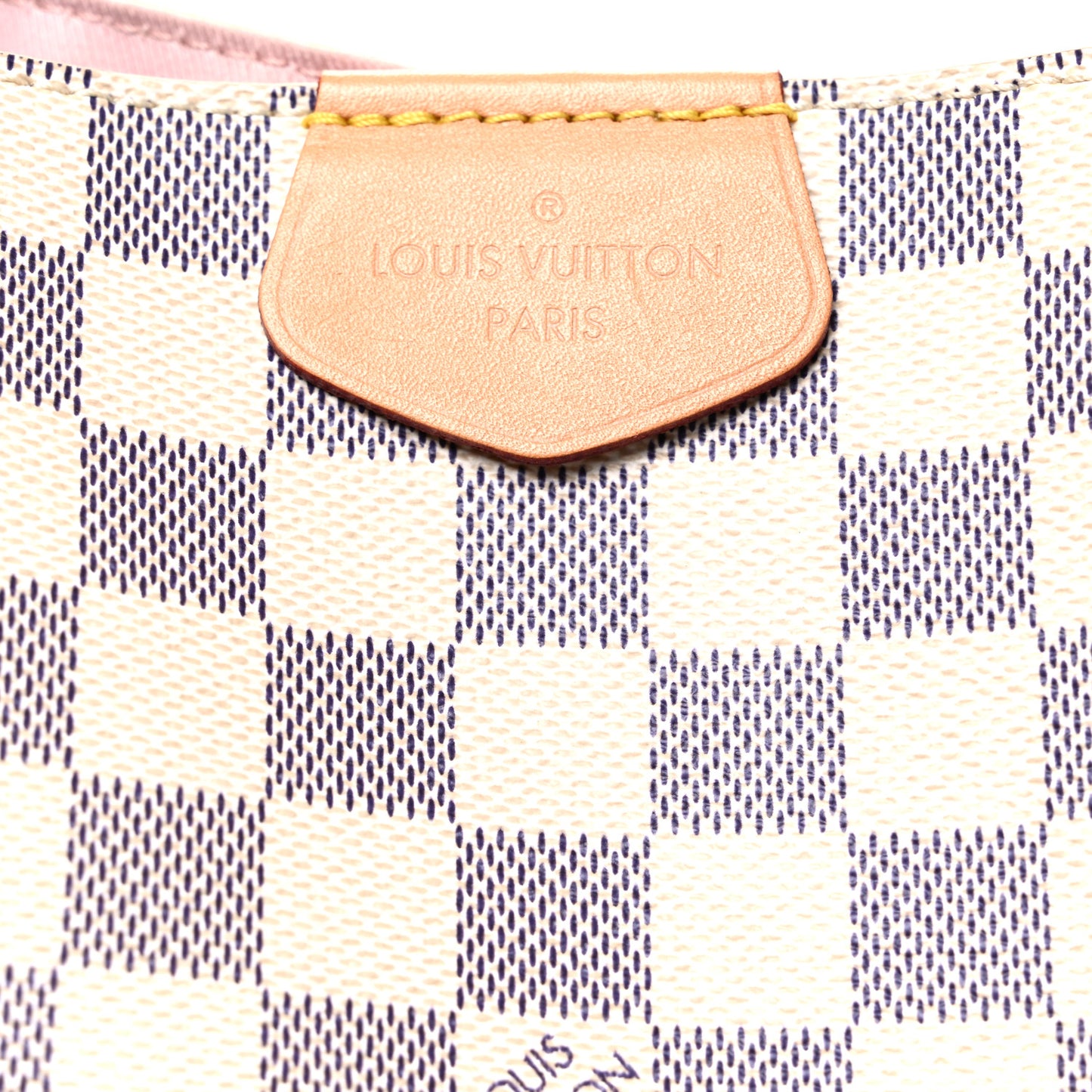 Damier Azur Graceful MM Rose Ballerine