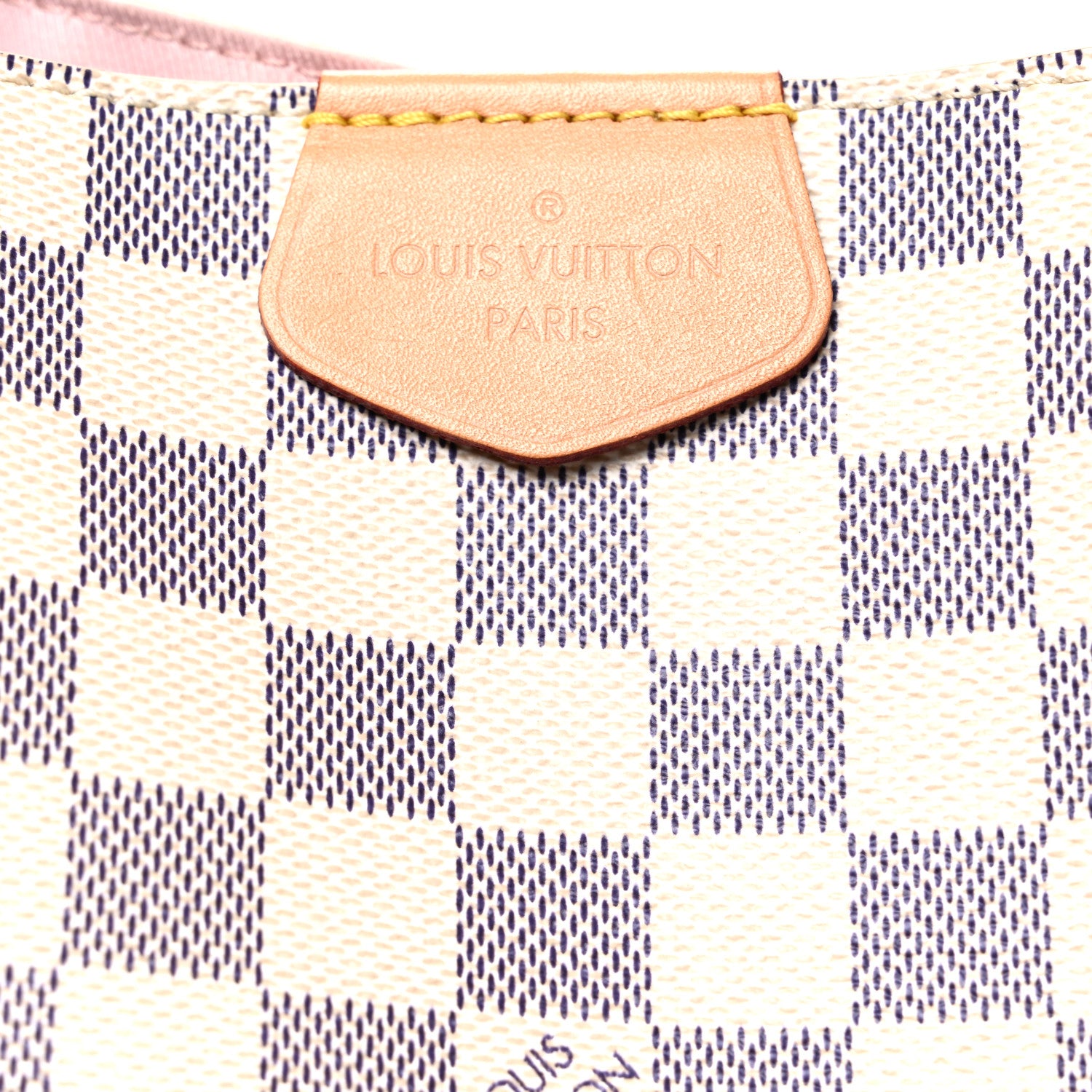 Louis Vuitton Damier Azur Graceful MM Rose Ballerine 8 of 10