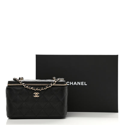 Chanel Caviar Quilted Small Vanity Case With Chain Black 20 of 21