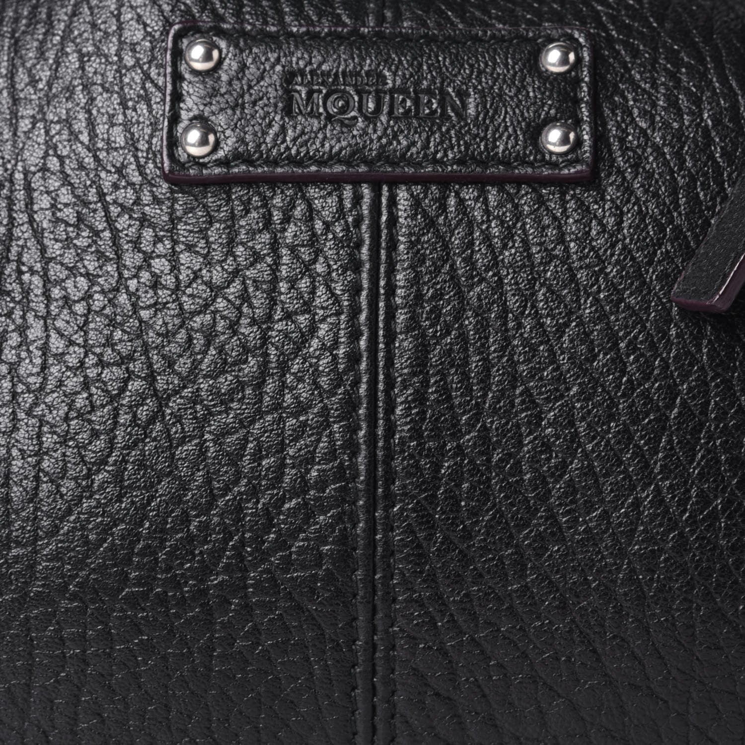Alexander McQueen Calfskin De Manta Clutch Black 7 of 9