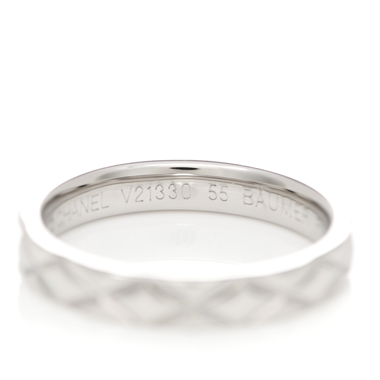 Chanel Platinum Mini Coco Crush Ring 54 7 5 of 6