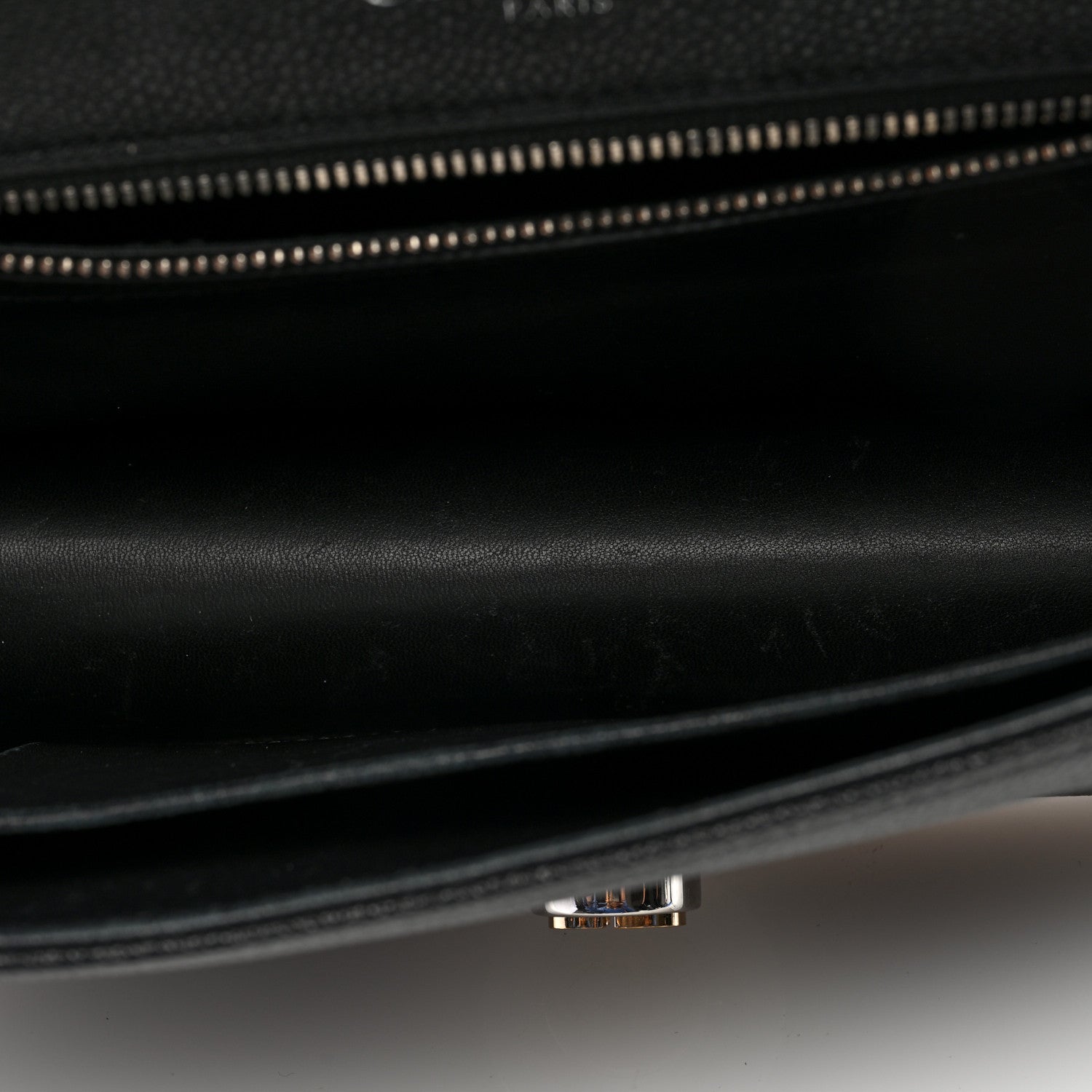 Christian Dior Grained Calfskin Perforated Diorama Flap Bag Black 5 of 10