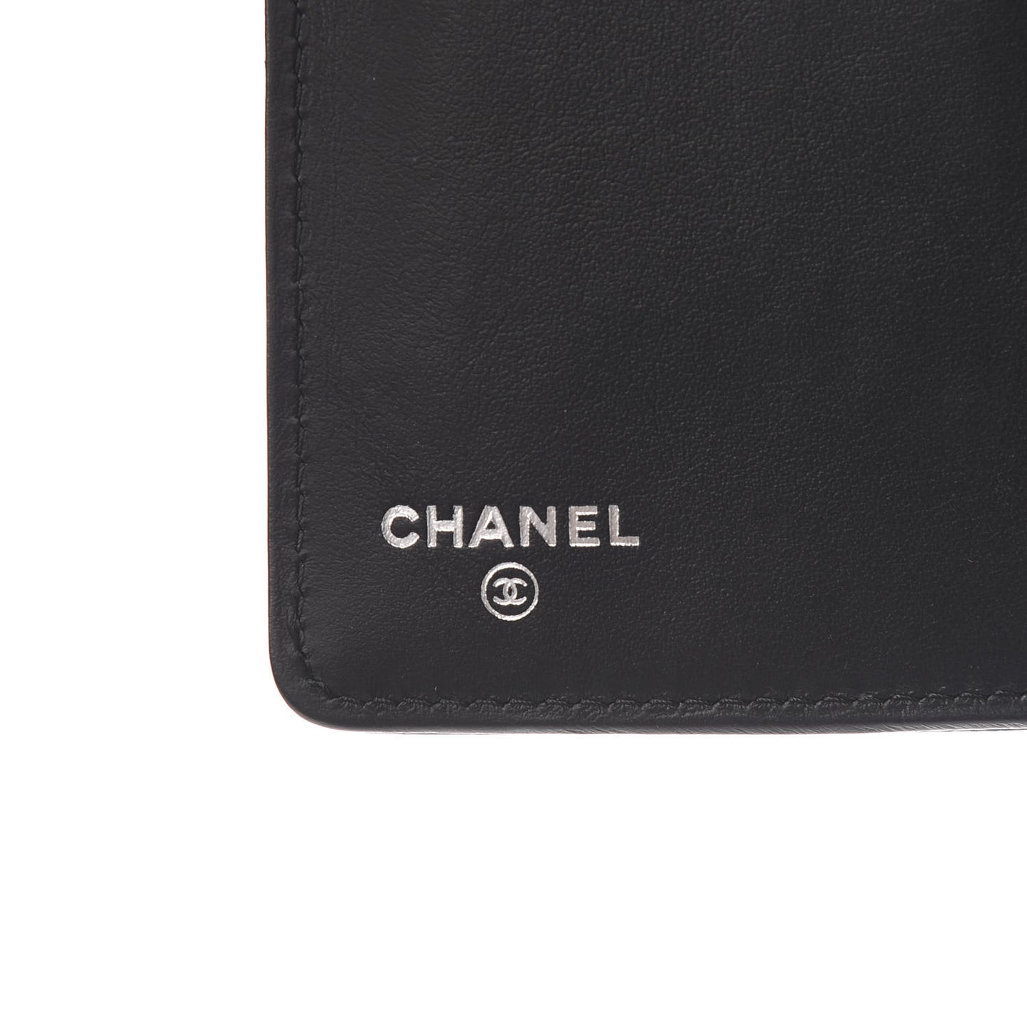 Caviar Chevron Quilted Boy Yen Wallet Black