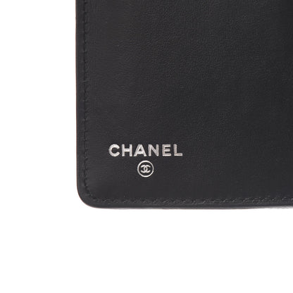Chanel Caviar Chevron Quilted Boy Yen Wallet Black 6 of 9