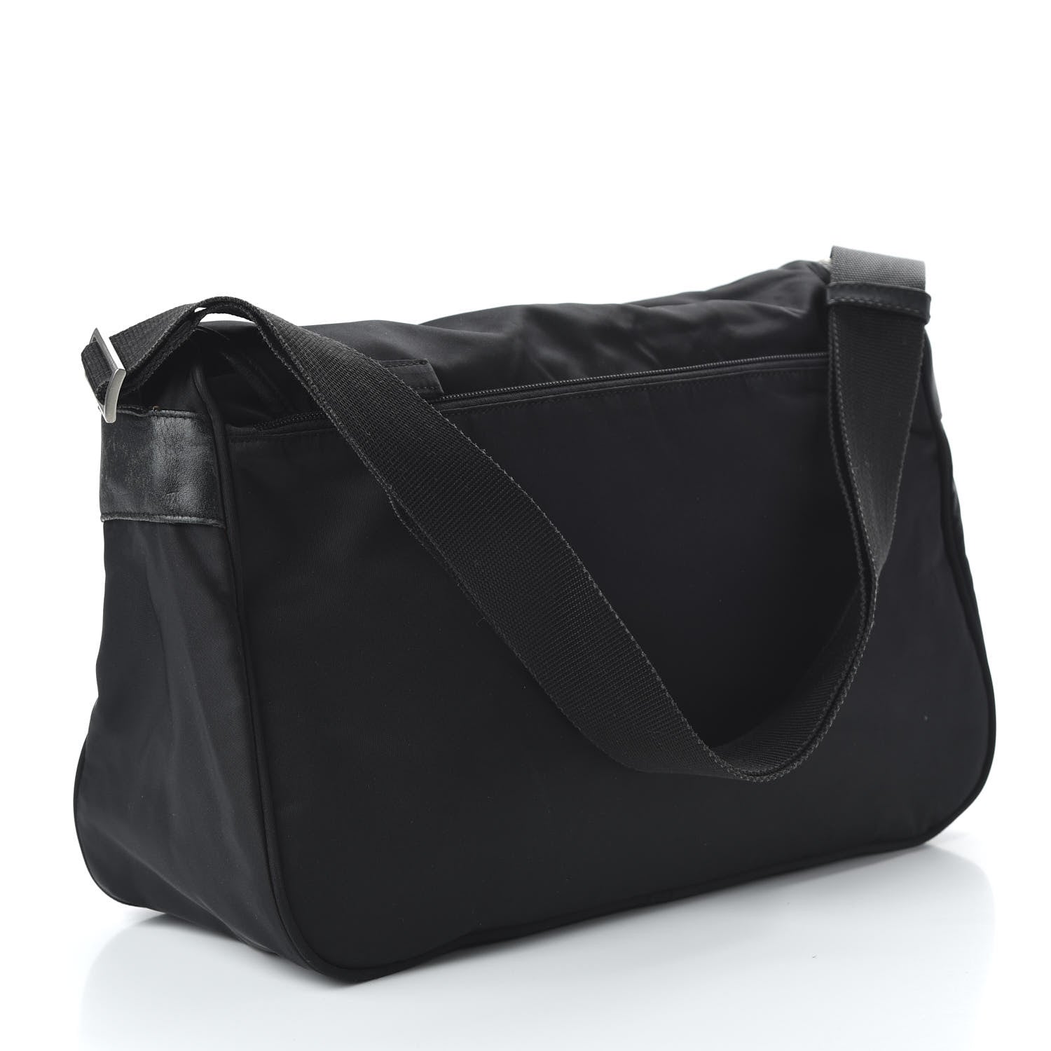 Prada Nylon Vela Messenger Bag Black 3 of 9