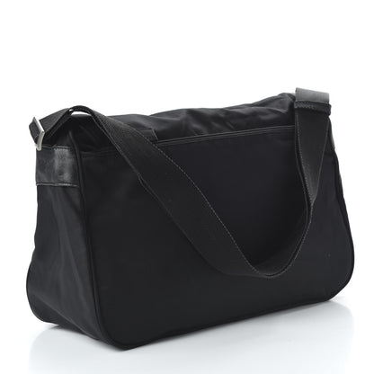 Prada Nylon Vela Messenger Bag Black 3 of 9