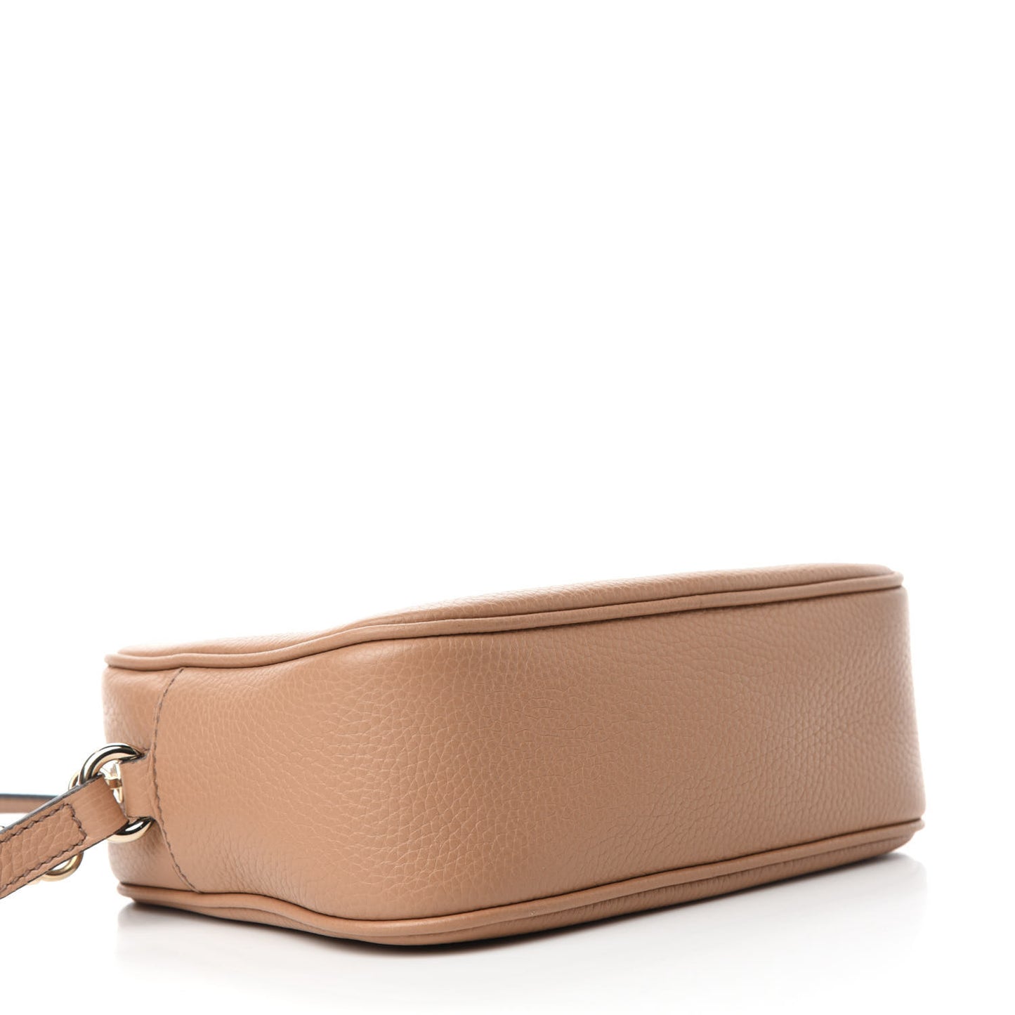 Pebbled Calfskin Small Soho Disco Bag Rose Beige