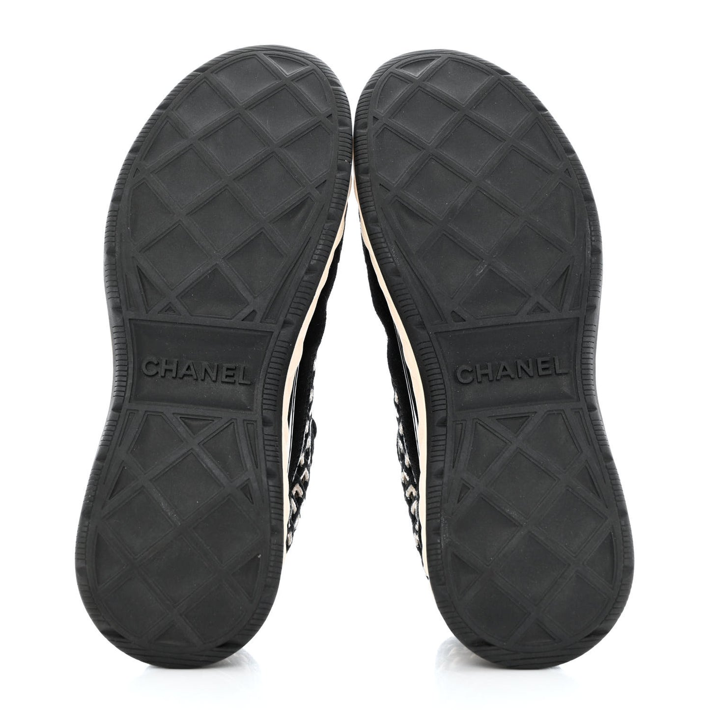 Suede Calfskin Embroidered CC Sneakers 38 Black