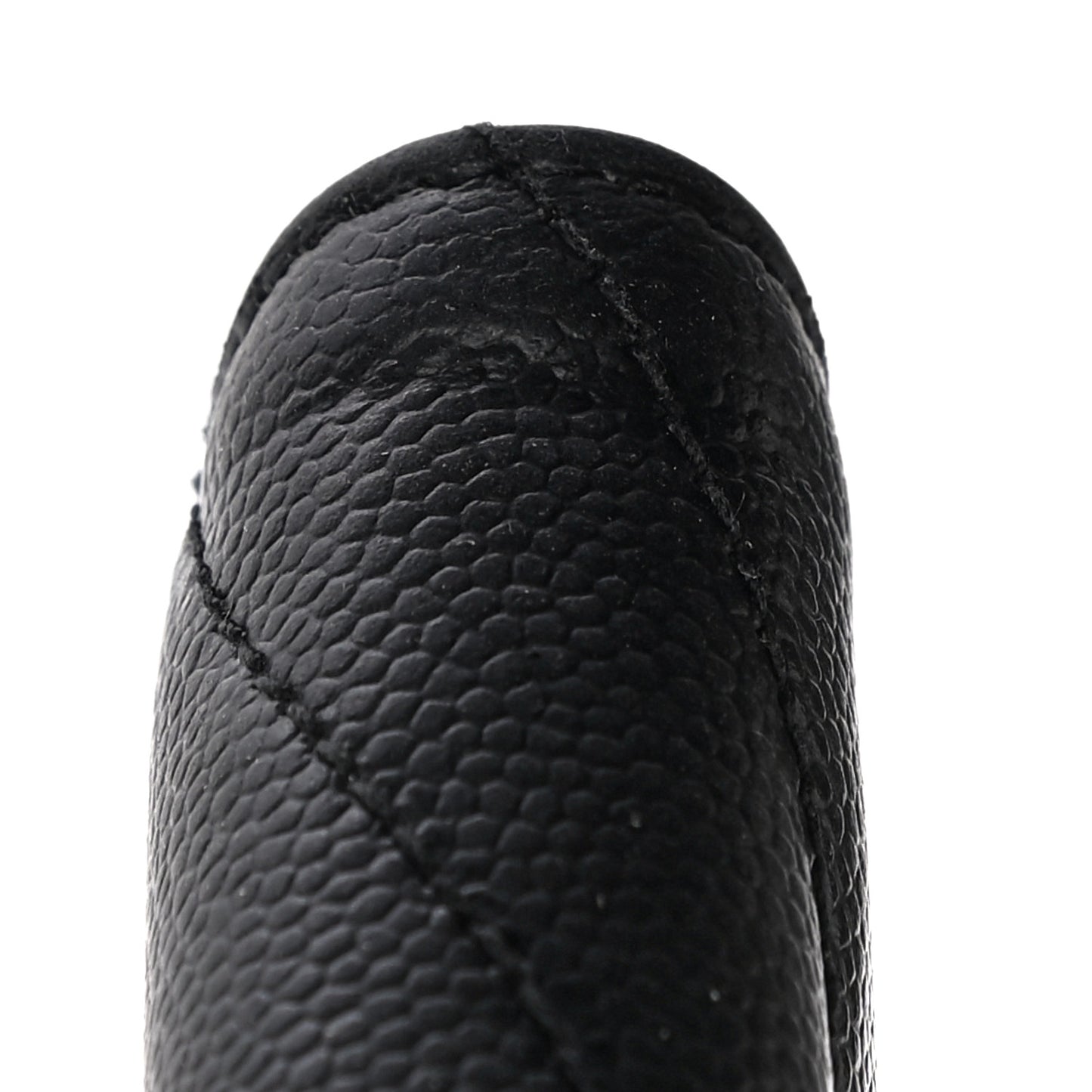 Grain De Poudre Matelasse Chevron Monogram Zipped Card Case Black