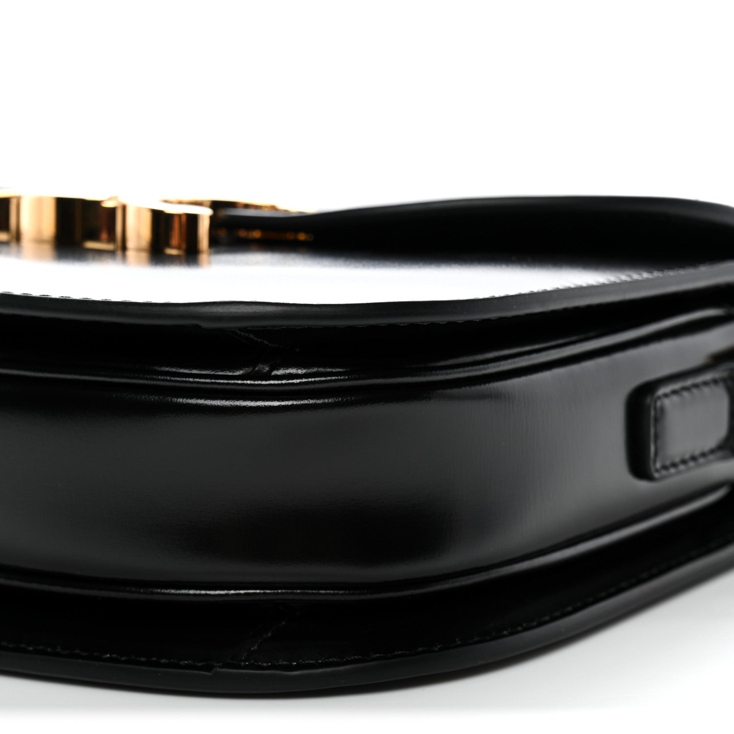 Celine Shiny Calfskin Besace Clea Triomphe Black 9 of 9