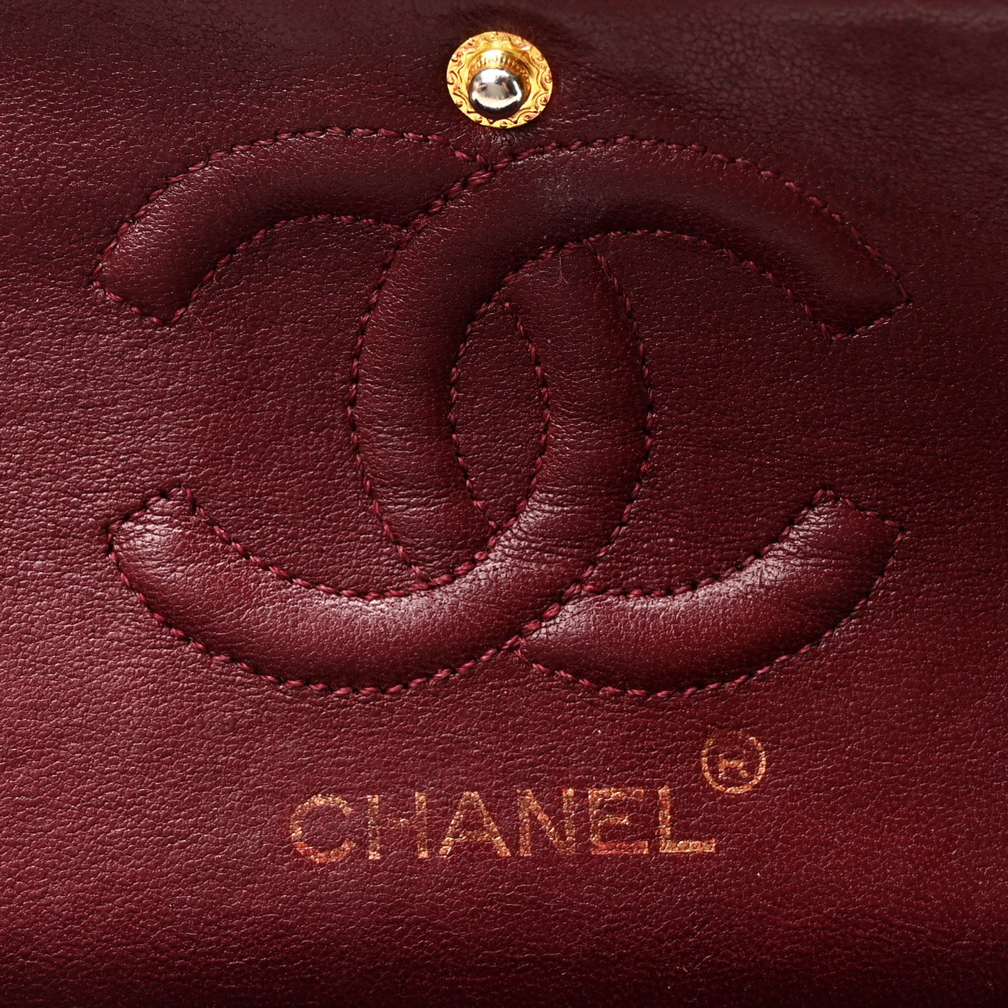 Lambskin Quilted Small Double Flap Black