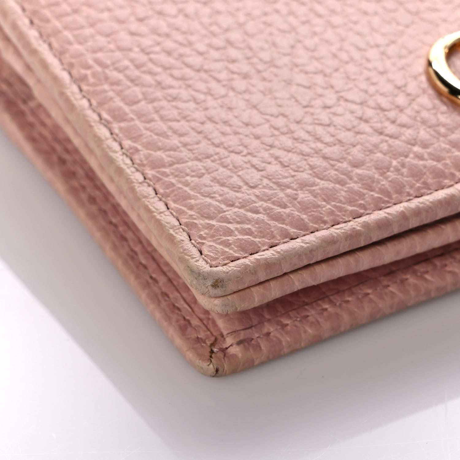 Gucci Dollar Calfskin GG Marmont Card Case Perfect Pink 7 of 10