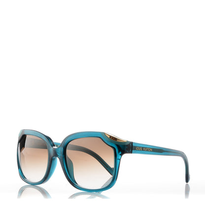Louis Vuitton Ivy Cat Sunglasses Z0727E Petrole Blue 1 of 8
