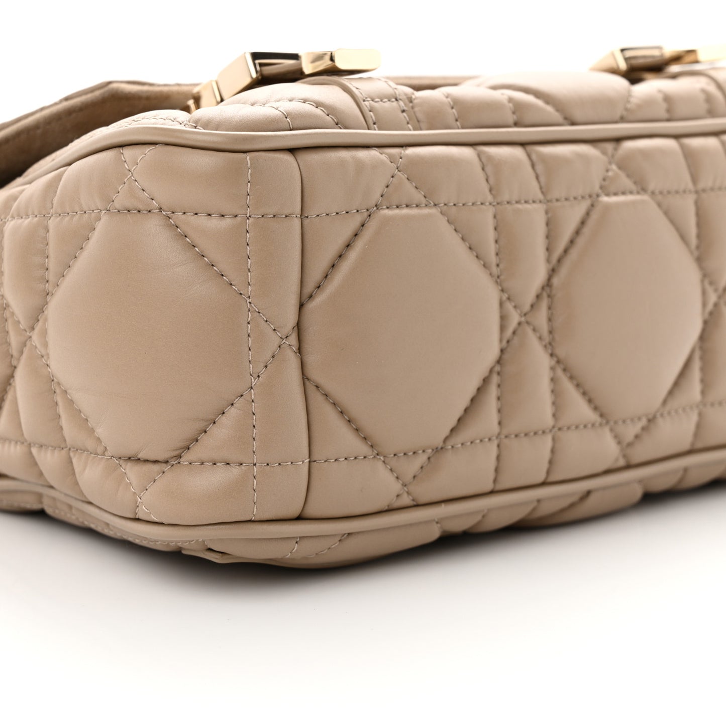 Calfskin Macrocannage Small Diorcamp Messenger Sand