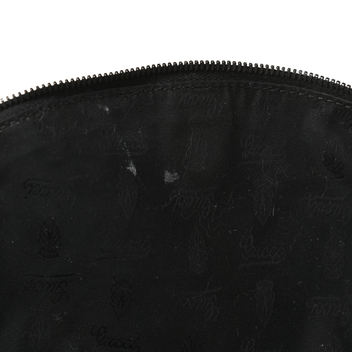Iridescent Patent Medium Icon Bit Shoulder Bag Black
