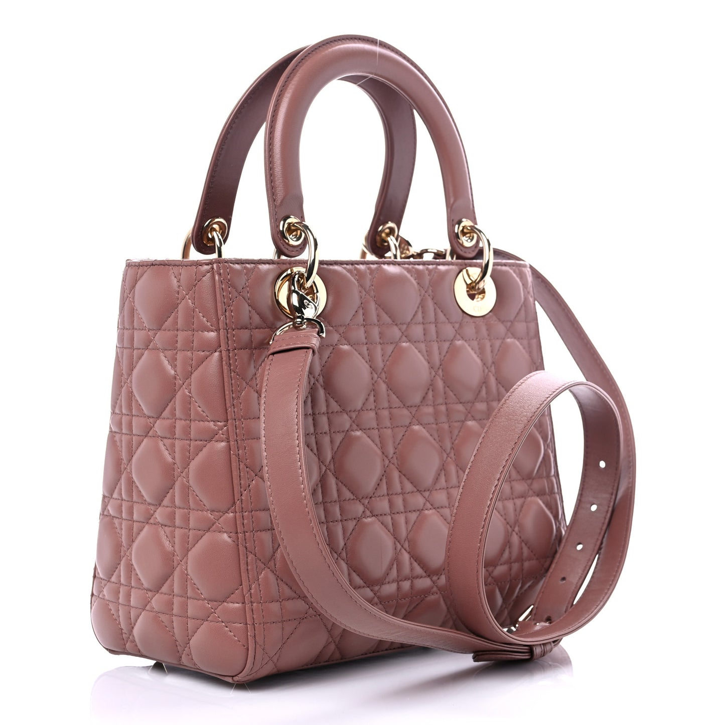 Lambskin Cannage Medium Lady Dior Fard
