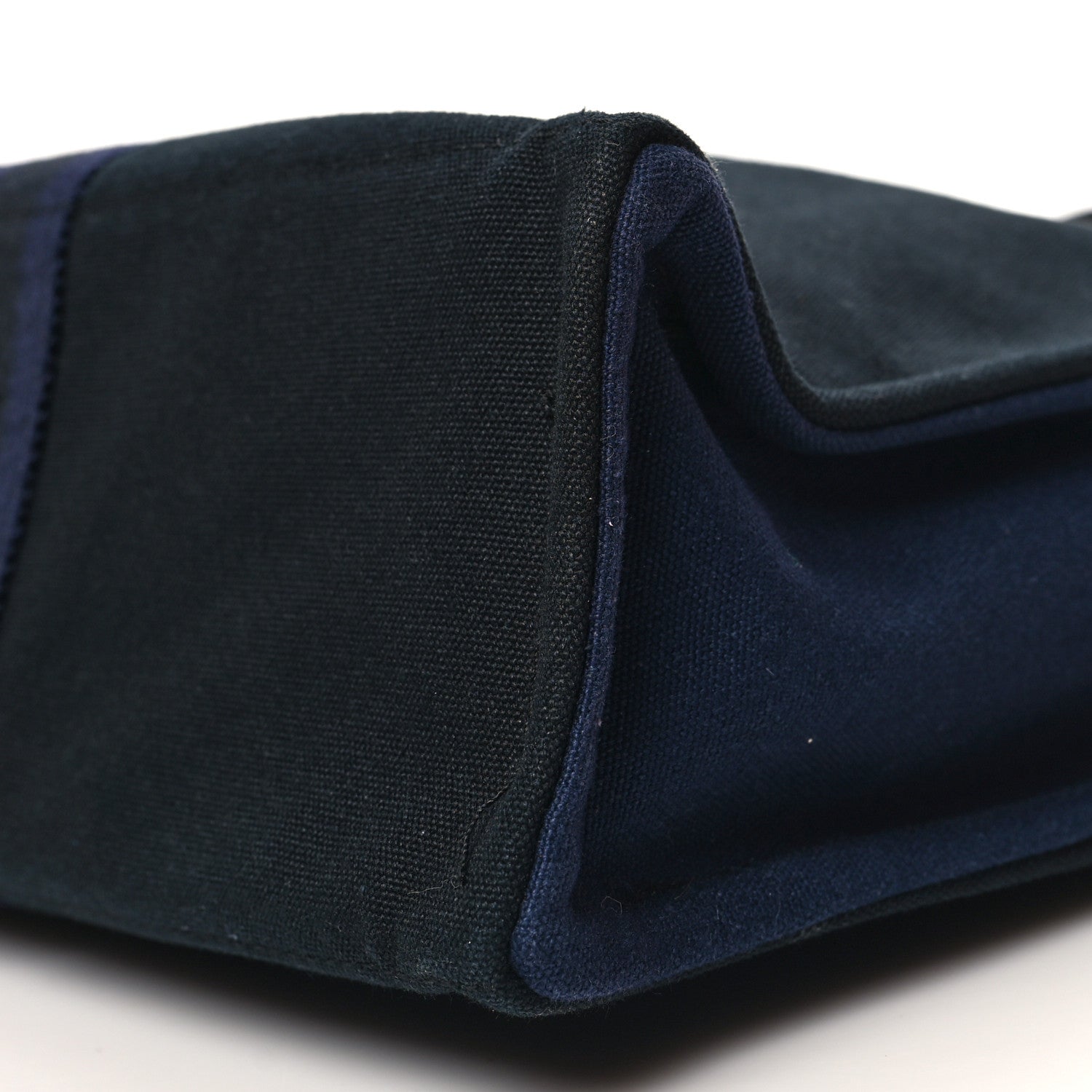 Hermes Canvas Herline GM Tote Navy 9 of 11