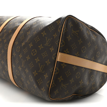 Louis Vuitton Monogram Keepall Bandouliere 55 10 of 13