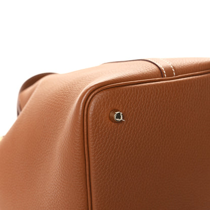 Hermes Taurillon Clemence Picotin Lock 22 MM Gold 11 of 13