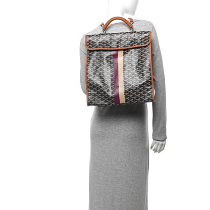 Goyard Goyardine Saint Leger Soft Briefcase Backpack Black Gold 2 of 10