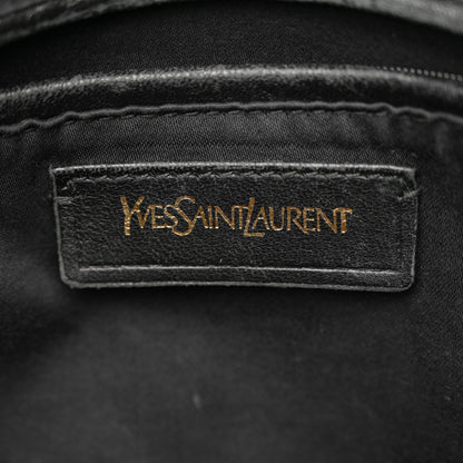 Saint Laurent Textured Patent Calfskin Large Muse Black 6 of 15
