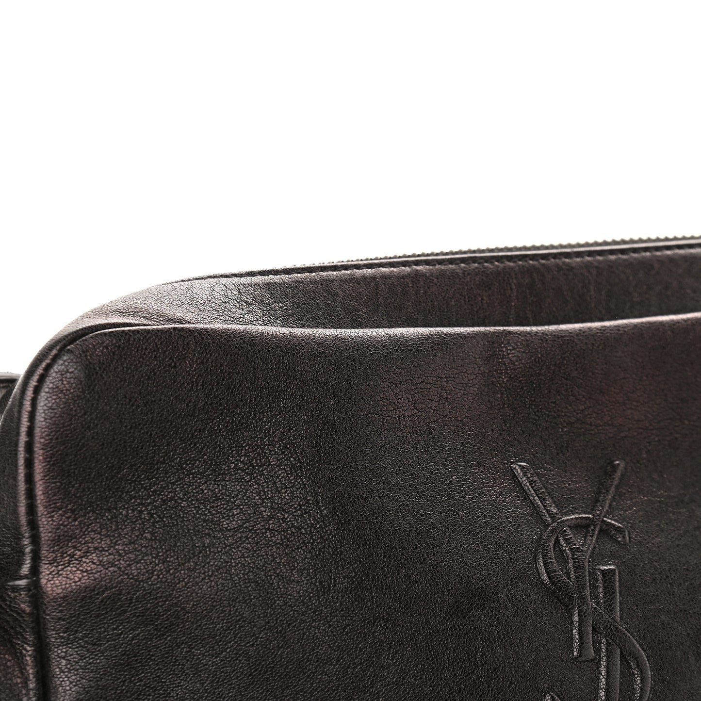 Lambskin Monogram Small Lou Camera Bag Black