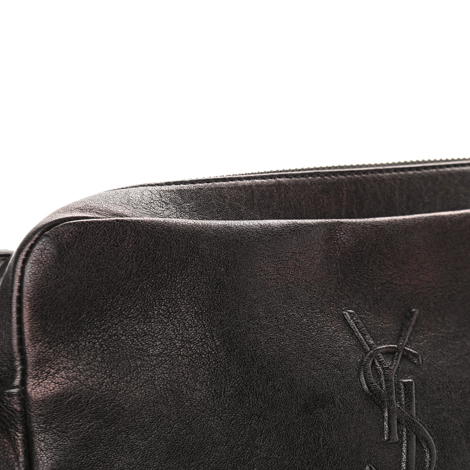 Saint Laurent Lambskin Monogram Small Lou Camera Bag Black 9 of 13