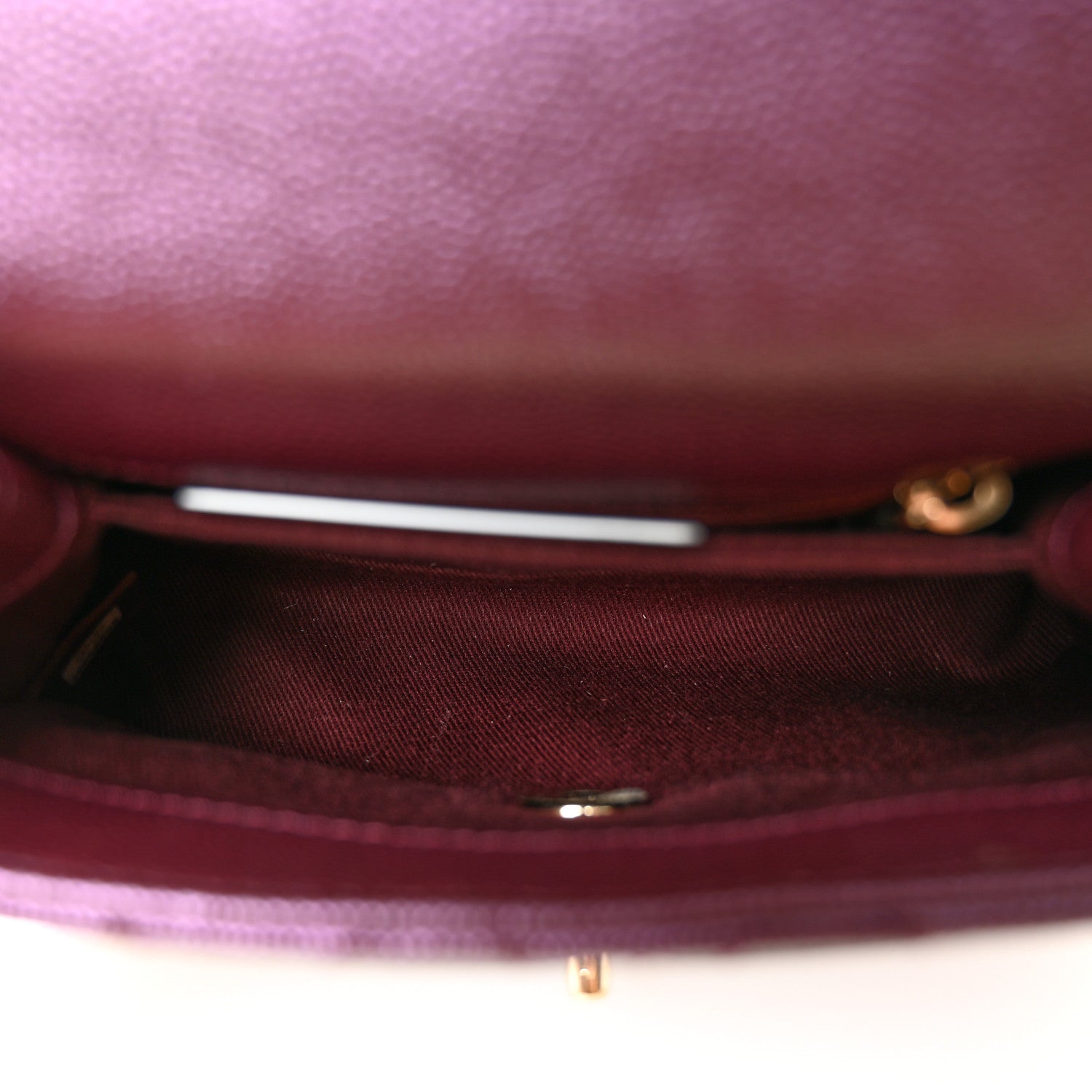Chanel Iridescent Caviar Quilted Extra Mini Coco Handle Flap Purple 5 of 10