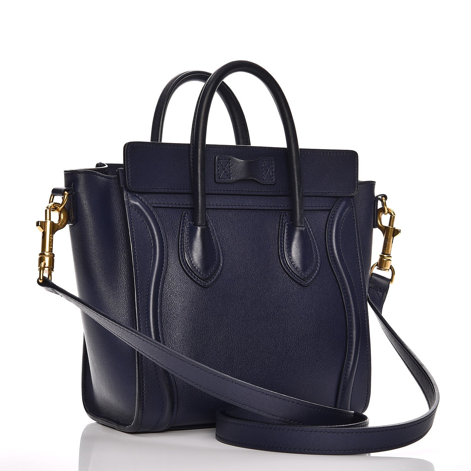 Celine Smooth Calfskin Nano Luggage Ink 4 of 15